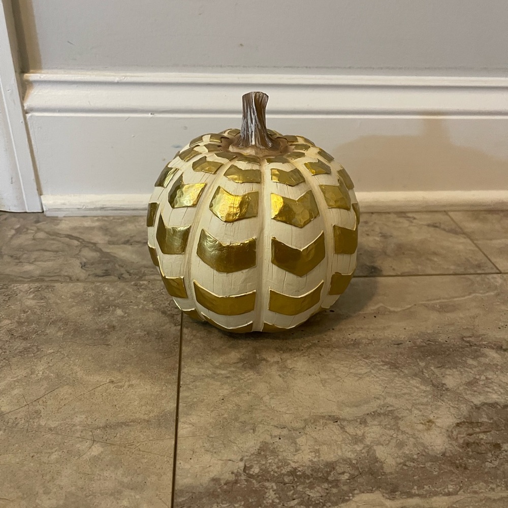 Decorative Wood Pumpkin